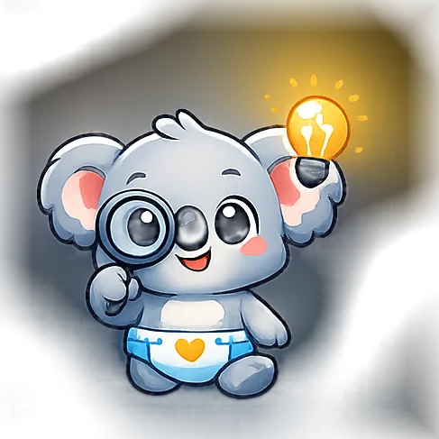 มาสคอต Kiddoo กำลังวิเคราะห์